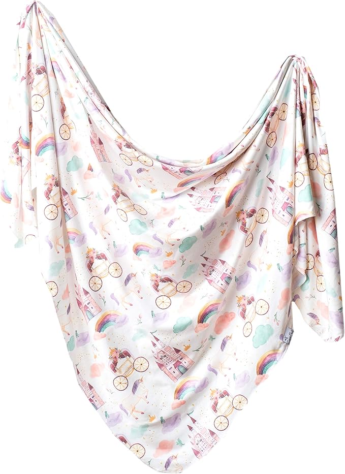 Copper Pearl Large Premium Knit Baby Swaddle Receiving Blanket Enchanted