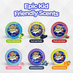 EvolutionUSA Purple Epic Superhero Bath Bombs for Kids, 6 Super Hero Bath Bombs with Toy Inside, Lush Childrens Bathbombs, Organic Bathbomb with Surprise Inside, Fizzy Fun Superhero Bath Balls