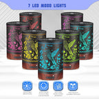 Metal Essential Oils Diffuser 150ML Aromatherapy Diffuser Cool Mist Humidifier with 7 Colors Lights Waterless Auto Off Air Diffusers as Gifts for Moms Women Girls (E-Hummingbird)