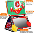 Baby Mirror Tummy Time Toys 0-3 3-6 Months Sensory Crinkle Baby Books Black and White High Contrast Baby Toys for Newborn Infant Montessori Car Seat Toys 0-6 Month Boy Girl Easter Basket Stuffers Gift