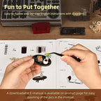 Book Nook Kit, DIY Miniature Dollhouse Book Nook Kit with Dust Cover and LED Light (Saisons Café)