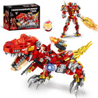 STEM 2 in1 Tyrannosaurus Dinosaur Building Kits, Compatible with Dinosaur Set, Transforming Mech Robot Building Sets for Adults, Educational Gift Toy for Kids Boys 6-10 (504 PCS)