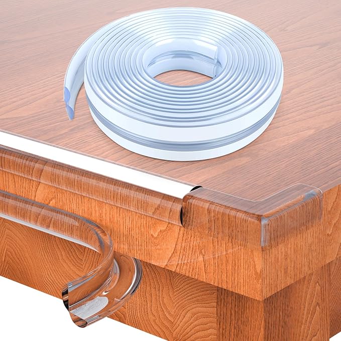 Corner Protectors, Clear Corner Protector Baby Proofing, Soft Edge Protectors,32.8ft(10M) Corner Guards Furniture Corner&Edge Safety Bumpers with Upgraded Strong Adhesive for Furniture&Sharp Corners