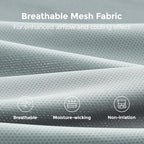 Momcozy Newborn Baby Carrier - Ergonomic, Cozy and Lightweight Carrier for 7-24lbs, Adjustable Neck Support with Sunshield, Breathable Airmesh Perfect for Summer Outing, Silver Grey