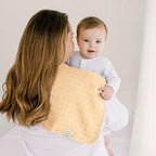 5-Pack Cotton Muslin Burp Cloths Baby Girls, Boys - Soft & Absorbent Spit Up Burp Rags, Large Muslin Towel, Cotton Wash Cloths for Babies, Newborn, Infant, No Shrink, Durable, Neutral (Phase)