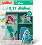 Melissa & Doug Disney Princess Ariel Magnetic Dress-Up Wooden Doll Pretend Play Set (30+ Pieces)