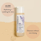 The Honest Company 2-in-1 Cleansing Shampoo Body Wash Gentle for Baby Naturally Derived Tear-free Hypoallergenic Lavender Calm 10 fl oz