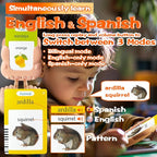 Talking Flash Cards for Kids - Spanish Bilingual English Flashcard for Toddlers 3-12, Test Mode, 510 Sight Words, Audible Pocket Speech, Sensory Toys for Autism, Boys Girls Gifts (Spanish)