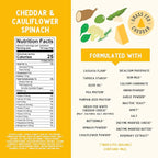 Serenity Kids 6+ Month Baby Food Puffs - White Cheddar & Cauliflower - Grain-Free, Gluten-Free & Allergen-Free - Organic Puffs for Baby - Cassava, Veggies & Herbs - 1.5 Oz, 6-Pack