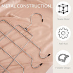 ZEDODIER 4 Pack Tank Top Hanger Space Saving, Bra Hangers for Closet Organizer, Hanging Bra Organizer Tank Tops Holder with 32 Hooks, Metal Closet Organizers and Storage Small Space Solutions, Silver