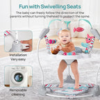 Portable Baby Activity Center Play Center 7-18 Months and Developmental Toys 7-18 Months,Pink