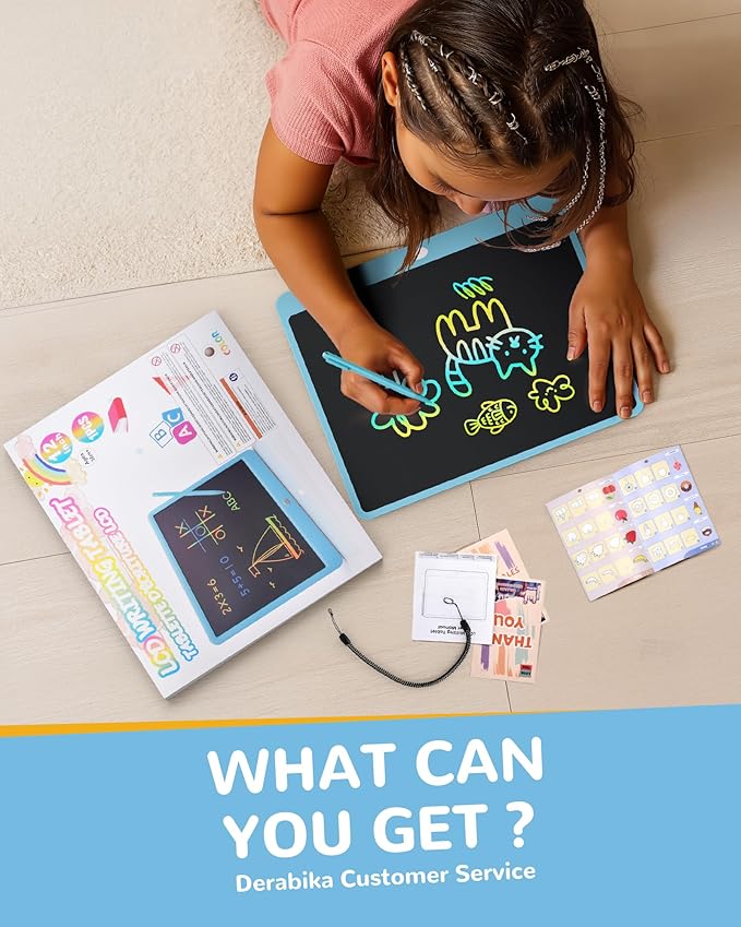 KOKODI LCD Writing Tablet, 16 Inch Colorful Toddler Doodle Board Drawing Tablet, Erasable Reusable Electronic Drawing Pads, Educational and Learning Toy for 3-6 Years Old Boy and Girls