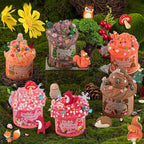 LAWOHO 6 Packs Forest Slime Kit - Clear, Butter, Cloud Slime Making Kit, Slimes for Kids with Animal Add-ins, 360ml Slimes Kits for Boys & Girls Birthday Halloween Christmas Easter Gifts Party Favors