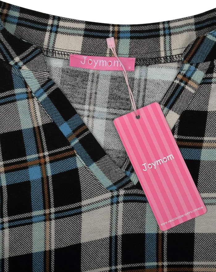 Joymom Maternity Rolled Long Sleeve Nursing Tops Tunic Blouses Breastfeeding