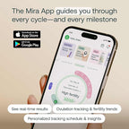 Mira Max Fertility Monitor & Ovulation Test Kit for Women, at-Home Hormone Tracker for LH, PdG & E3G, Digital Hormone Analyzer with 20 Test Wands, 7× More Accurate Than Other Fertility Trackers