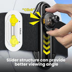 Fixed Headrest Car Mirror for Baby Rear Facing Fit Tesla Shatterproof Baby Mirror for Car Back Seat 360° Wide Clear View Never Shake Crash Tested Stable Velcro Strap Newborn Baby Essentials