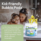 TruKid Eczema Bubble Podz with Eczema Cream & Bubble Glove – Gentle Bubble Bath and Skincare Set for Kids and Toddlers