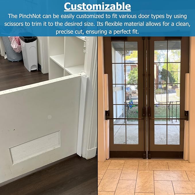 Cardinal Gates PinchNot 90 Degree Door Pinch Guard for Kids Safety-Door Hinge Protector for Baby Proofing-CSP29-Door Finger Pinch Shield for Front and Rear Side of Doors-Child Proof Jamb-Made in USA