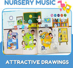 ZEENKIND Spanish & English Talking Learning Book for Kids 2 3 4 5 6 Years Old, 420 Words Toddler Educational Toys to Learn Spanish Interactive Audio Sound Books Bilingual Musical Toy Juegos para Niños