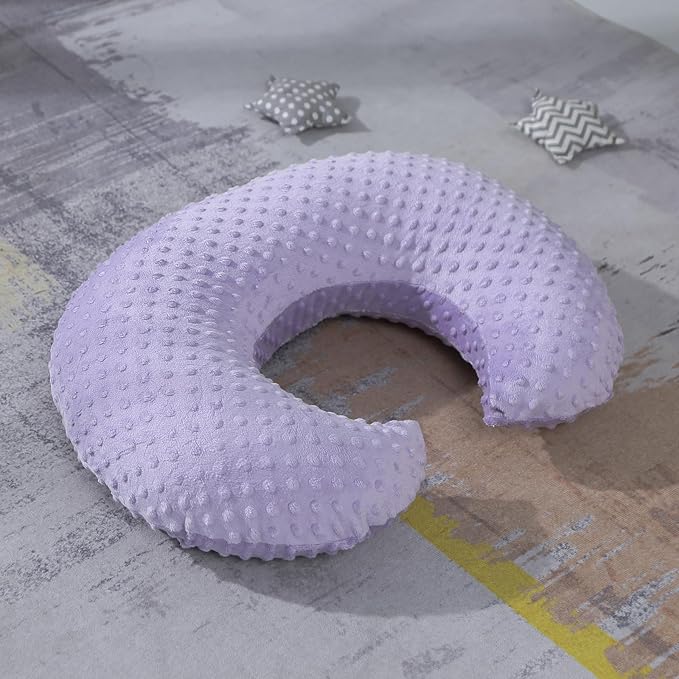 Nursing Pillow and Positioner for Breastfeeding, Ultra Soft Baby Breastfeeding Pillows for More Support for Mom and Baby, with Premium Removable Cover (Orchid Petal)