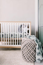 Oilo Crib Sheet, Breathable 100% Turkish Cotton Fitted Jersey, 300 Thread Count, Machine Washable, Fits Standard Crib (28" x 52" x 6"), Toddler Bedding, Girl, Boy, & Neutral Nursery Design, Hedgehog