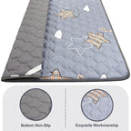 Baby Play Mats for Floor, Thick 50x50 Inch Crawling Mat for Playpen,Foam Playmats for Babies and Toddlers Infants, Foldable and Machine Washable(Grey)