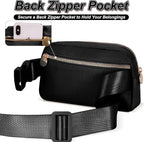 Gifts for Girls & Kids - Birthday Gifts for Daughter & Sister, Essentials for Her, Travel Essentials, Cute Teen Trendy Stuff Waist Packs Belt Bag Crossbody Bag | Black, Initial V