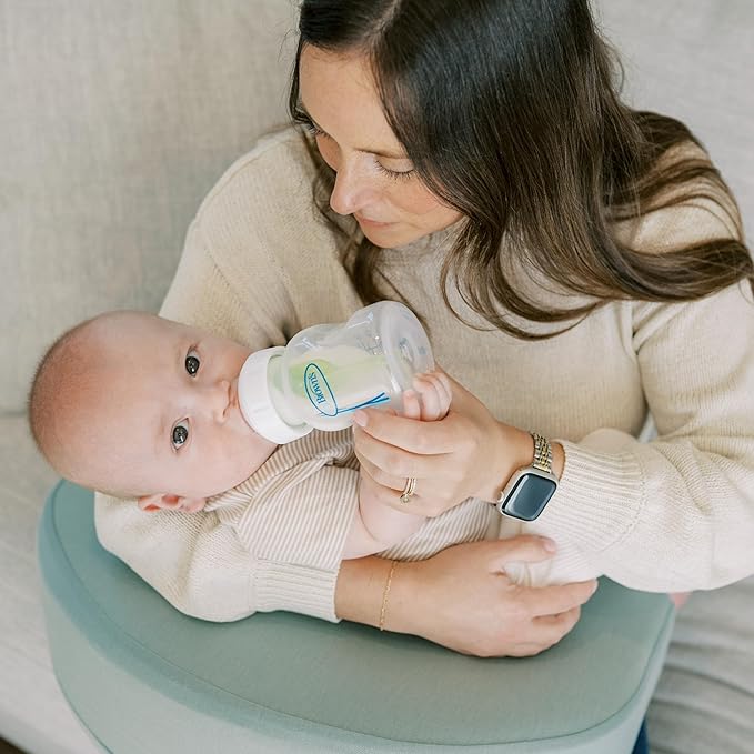 Dr. Brown's Feeding and Nursing Lap Support Pillow with Cover, Premium Memory Foam, Responsive Firm Support, Storm Green