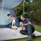 BALAPET Thick Memory Foam 47x47 Play Mat for Playpen, Super Soft Velvet Portable Baby Playpen Mat for Kids Toddler Crawling and Play, Non-Slip Bottom Playmat, Grey