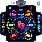 Dance Mat, Kids Electronic Dance Pad with Wireless Bluetooth 5 Speeds 9 Levels, Music Toys Birthday & Xmas Gifts for Girls Boys 3 4 5 6 7 8 9 10+ Year Old