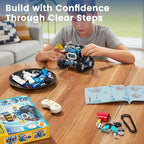 5 in 1 RC Robot Building Kit, APP & Remote Control Robotics Kit, Science Project Kit & STEM Toys for Ages 8-13, Gifts for 8 Year Old Boys Girls