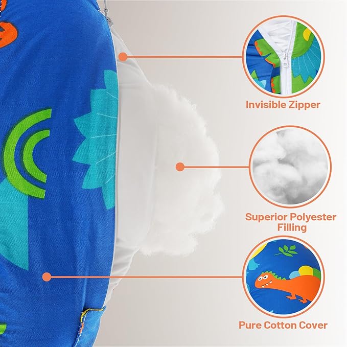 Nursing Pillow for Breastfeeding, Breastfeeding Pillows for More Support for Mom and Baby, Machine Washable, Navy Blue