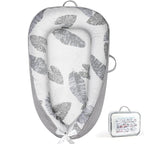 KISS GOLD Baby Lounger - Breathable Soft Cotton Cover Baby Lounger Nest, Babies Essentials Gifts, Portable Lounger for Baby Tummy Time Floor Playing Seated Support for Home and Travel