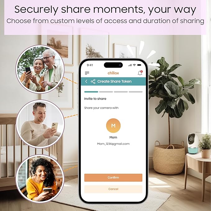 CHILLAX DM568 Video Baby Monitor – 2K QHD Baby Monitor with Camera and Audio w/Remote Pan‑Tilt‑Zoom, 5″ 720p Color Screen, Auto Dimming LED, Night Light & Sleep Trainer, Wi‑Fi/Non‑Wi‑Fi Viewing