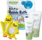 TruKid Eczema Bubble Podz with Eczema Cream & Bubble Glove – Gentle Bubble Bath and Skincare Set for Kids and Toddlers