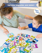 510 Words French Flash Cards for Kids, Toddler Learning Resources Toy, Autism Sensory Toys for Autistic Children Age d 2-4 Blue (French/English/Bilingual)