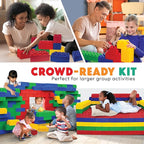 Large Building Blocks for Kids Ages 3-8 – 336 Piece Mega Set – Indoor & Outdoor STEM Toy for Boys & Girls