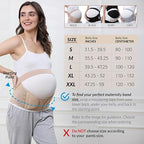 NeoTech Care Pregnancy Support Maternity Belt, Waist/Back/Abdomen Band, Belly Brace (Size XXL, Beige Color)