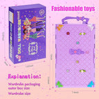 91pcs 11.5 Inch Girl Doll with Clothes, Accessories and Closet - Princess Gowns, Fashion Dresses, Outfits, Swimsuits, Shoes, Hangers - Dress Up Toys for Girls, Kids, Toddlers (Doll Included)