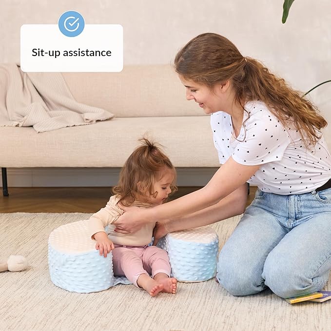 Baby Sit Up Pillow | Baby Pillow for Sitting Up | Comfortable Infant Seat for Early Sitting & Playtime | Soft & Stable Seat with Ring | Suitable from 4 Months