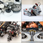 MECCANIXITY 30 Pcs Plastic Gears 8 Teeth Plastic Motor Gear Model 82A Reduction Gear for RC Car Model DIY Robot (White, Module 0.5)