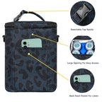 Breastmilk Cooler Bag with Ice Pack Fits 4 Bottles Up To 9 Ounce Insulated Breast Milk Cooler on the Go with Strap Baby Bottle Cooler Bag for Nursing Mom Daycare or Travel