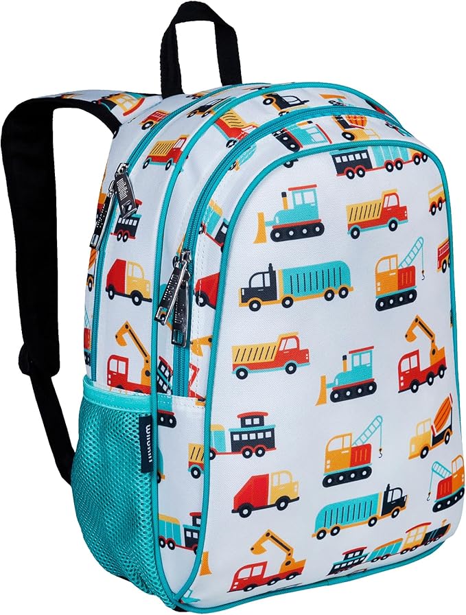 Wildkin 15-inch Kids Backpack – Durable, Padded, Adjustable for School & Travel - Modern Construction