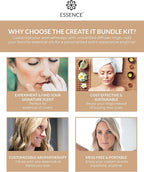 Essence Nasal Diffuser Create-It Bundle – DIY Essential Oil Silicone Nose Ring Kit for Custom Aromatherapy Blends – Wearable DIY Diffuser for Personalized Scents