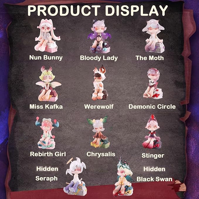 BEEMAI Aroma Princess Magic Town Series 9PCs (Set of 9 No Repeat) Blind Box Figures, Random Design Cute Figures Collectible Toys Birthday Gifts