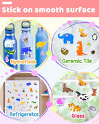 Benresive Reusable Sticker Books for Kids 2-4, Sticker Books for Toddlers 1-3 2-4, Toddler Travel Toys Activities Crafts Gifts - Animal