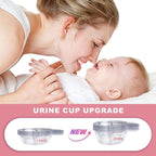 Pregnancy Test Strips with Urine Cups, hCG Detection Home Pregnancy Tests, Sensitive & Over 99% Accurate, 10 Count Individually Wrapped, Rapid hCG Test Strips, 5mm Wider 25mIU/mL