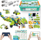 Coding Robot Kit for Kids Ages 6+, 200+ in 1 APP Control Dinosaur Robot Toy, Educational Scratch Program Robotic Kit with 47 Video Courses,Birthday Children's Day Gift for Boys Girls(600 Blocks)