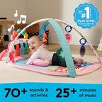 Baby Einstein Ocean Explorers 4-in-1 Kickin Tunes Jellyfish Jamboree Music & Language Discovery Gym, Pink, Ages 0 Months and Up