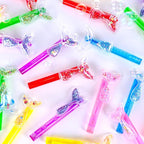 24PCS Glitter Mermaid Tail Bubble Wands for Kids Mermaid Party Favors Decorations Supplies, Mermaid Party Pinata Stuffer, Goodie Bags Filler, School Classroom Prizes